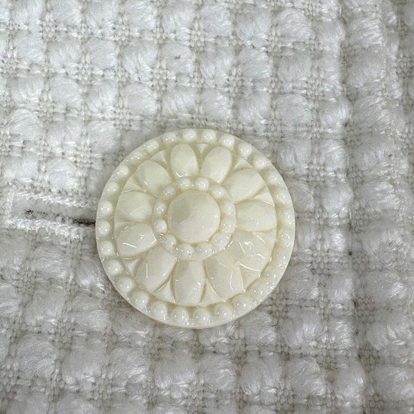 Kensie Womens Pea Coat Faux Fur Removable Collar White Peplum Waffle Knit Size L - Picture 6 of 16